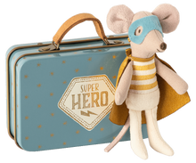 Load image into Gallery viewer, Superhero mouse, Little brother in suitcase