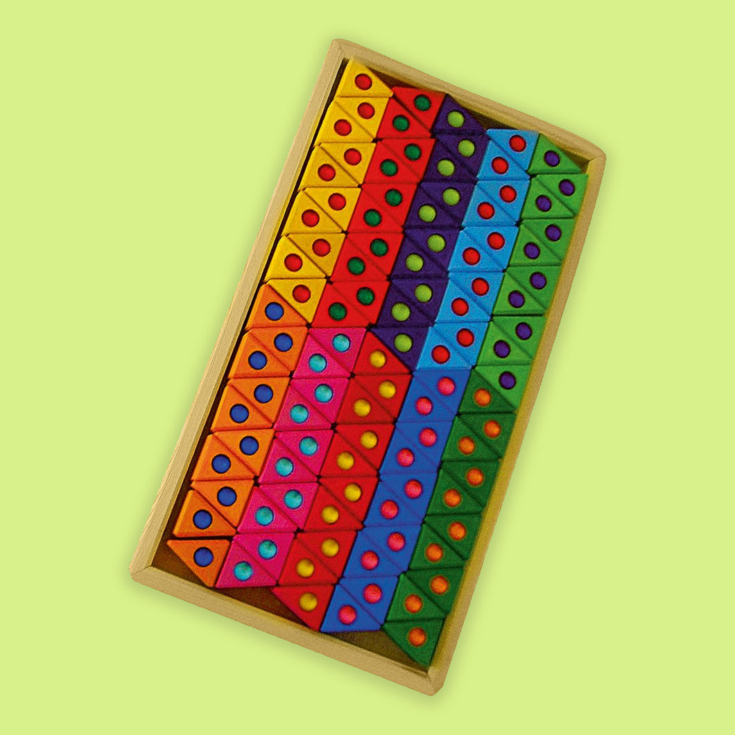 Bauspiel -  Coloured Triangles (100 pcs)