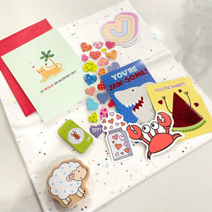 Valentines Gift package with stickers