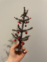 Load image into Gallery viewer, Maileg - Antique Silver Christmas Tree in hand for scale