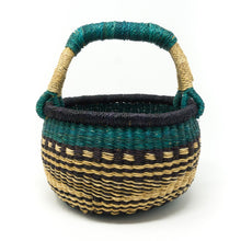 Load image into Gallery viewer, Toddler Sized Bolga Basket - Green Mon Mono
